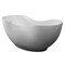 Alfi Brand 66" White Solid Surface Smooth Resin Soaking Bathtub AB9949 - alternate 9